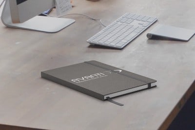 Classic A5 Hard Cover Notizbuch, 80 Blatt, liniert, bedruckbar, ab 50 Stück